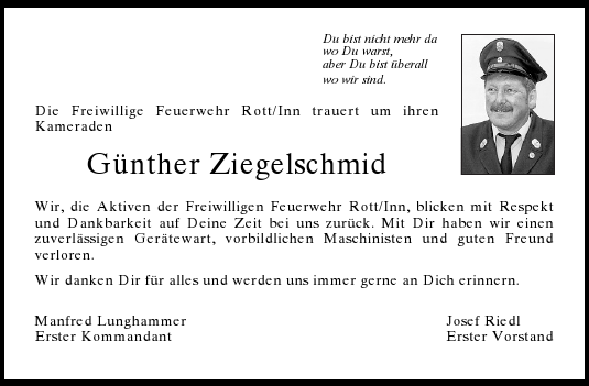 Todesanzeige Günther