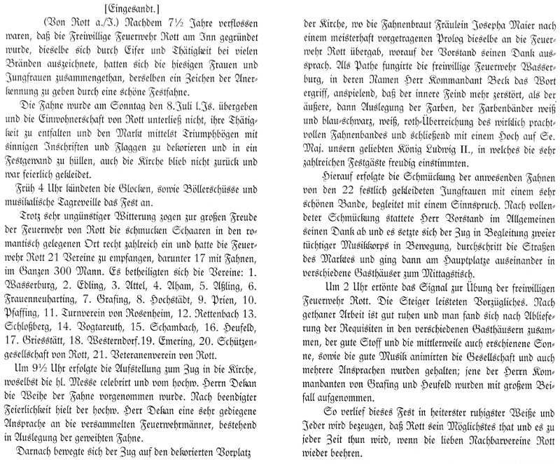 Alter Zeitungsartikel von 1877