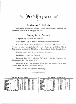 25 jähriges Festprogramm