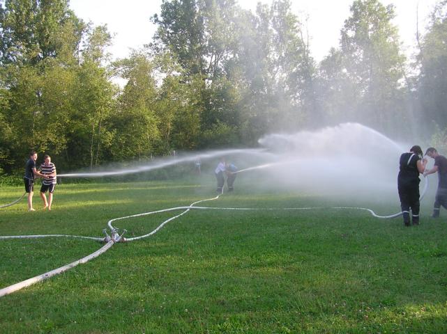 Wasserspritzen am Rotter Ausee