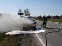 Verkehrsunfall Brand PKW